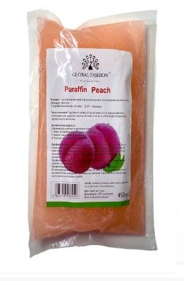 Парафін косметичний для парафінотерапії рук і ніг у брикеті натуральний Global Fashion 450 г троянда paraf-peach фото