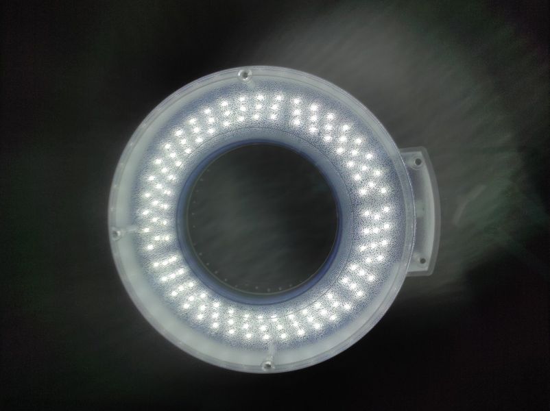 Лампа настольная с линзой 25w 5d , лампа лупа для маникюра Led AF-34, лампа на струбцине AF-34 фото