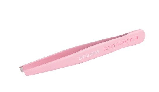 Пінцет для брів STALEKS BEAUTY & CARE 11 TYPE 3 TBC-11/3 пінцет скошений манікюрний інструмент Сталекс TBC-11/3 фото