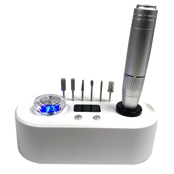 Фрезер для маникюра с подсветкой Nail Drill UV-701 40 000 об/м стильный аппарат машинка маникюрная для ногтей UV-701w фото