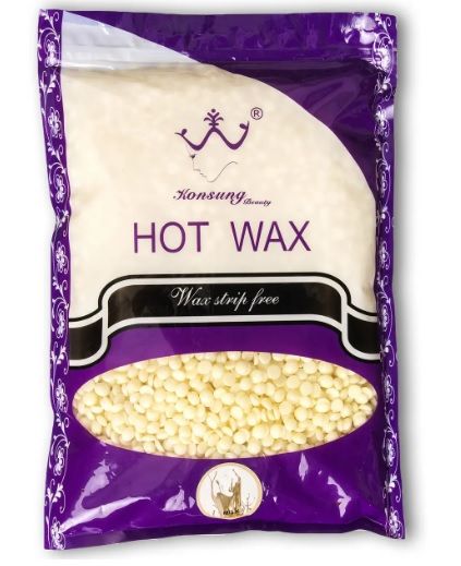 Віск для депіляціі Konsung Hot Wax в гранулах 1000g молочний vsk-konsung-1000-milk фото