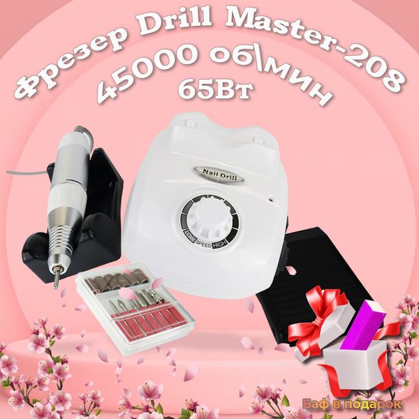 Фрезер для манікюру Nail Drill ZS-603 45000об надійний потужний професійний манікюрний фрейзер DM 208 00000805 фото